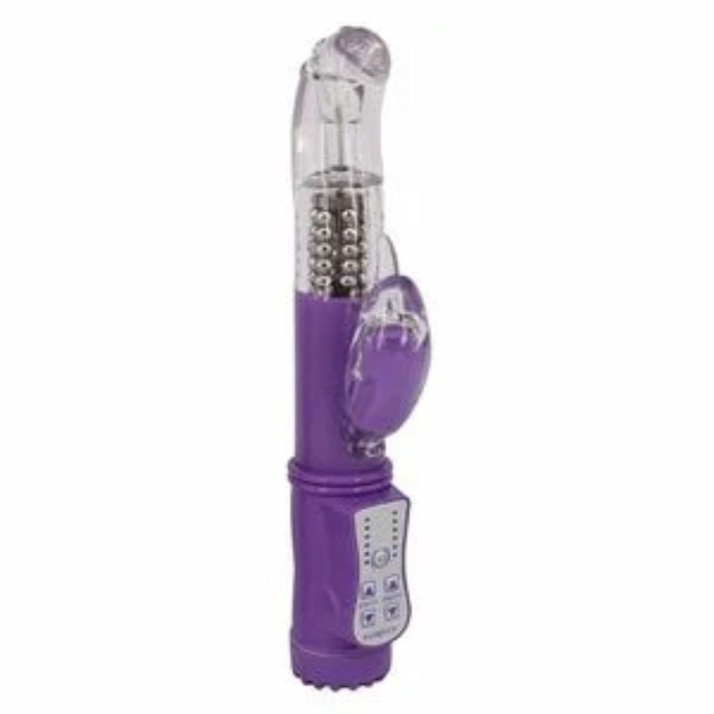 Vibrador Rabbit Rotativo Com Estimulador Clitoriano 36 Vibrações Vibe Toys - Imagem 3
