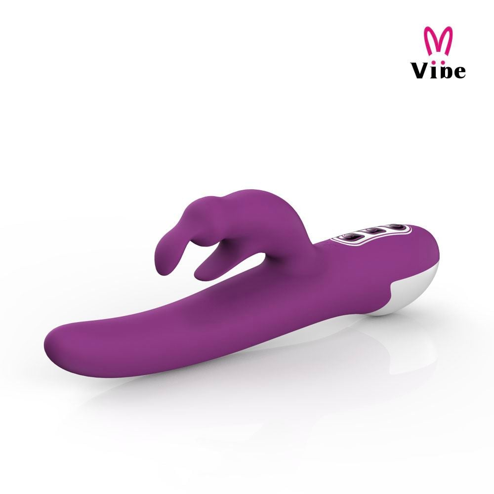 Vibrador Rabbit Rotativo Hammy Com Estimulador Clitoriano 7 Vibrações Vibe Toys - Imagem 4
