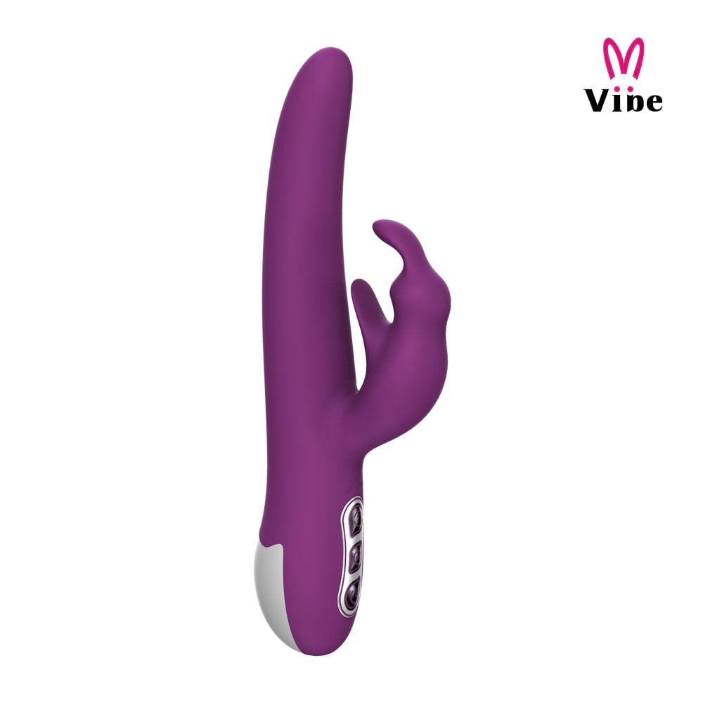 Vibrador Rabbit Rotativo Hammy Com Estimulador Clitoriano 7 Vibrações Vibe Toys - Imagem 5