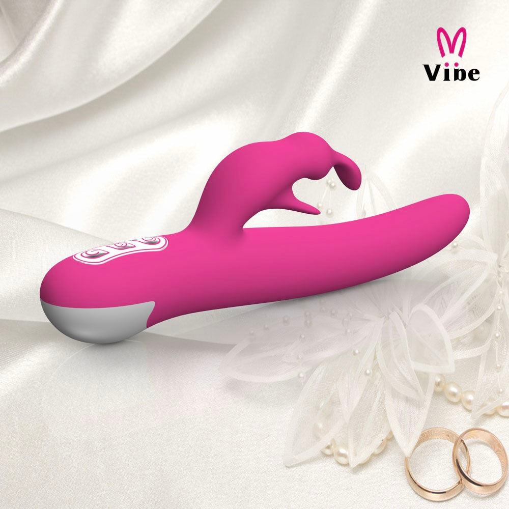 Vibrador Rabbit Rotativo Hammy Com Estimulador Clitoriano 7 Vibrações Vibe Toys - Imagem 7