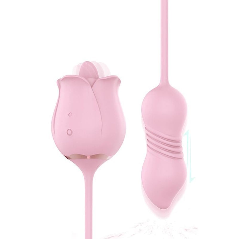 Vibrador Rose Pro 7 Estimulador Duplo 9 Modos De Vibrações Shande - Imagem 2