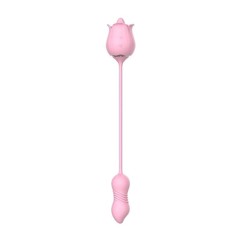Vibrador Rose Pro 7 Estimulador Duplo 9 Modos De Vibrações Shande - Imagem 4