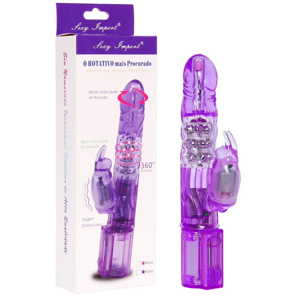 Vibrador Rotativo Rabbit Com Controle De Velocidade - Imagem 5