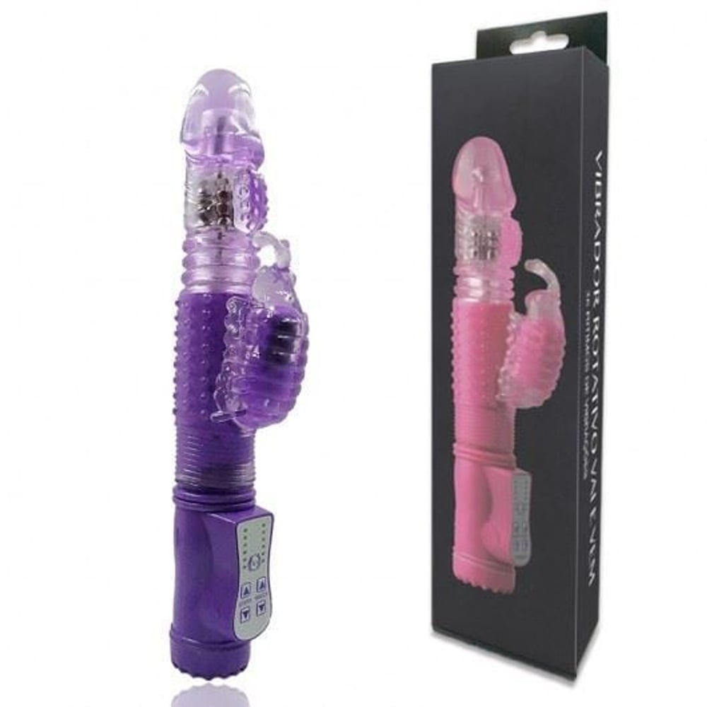 Vibrador Rotativo Sobe Desce Butterfly 25 X 3,5 Cm - Imagem 5