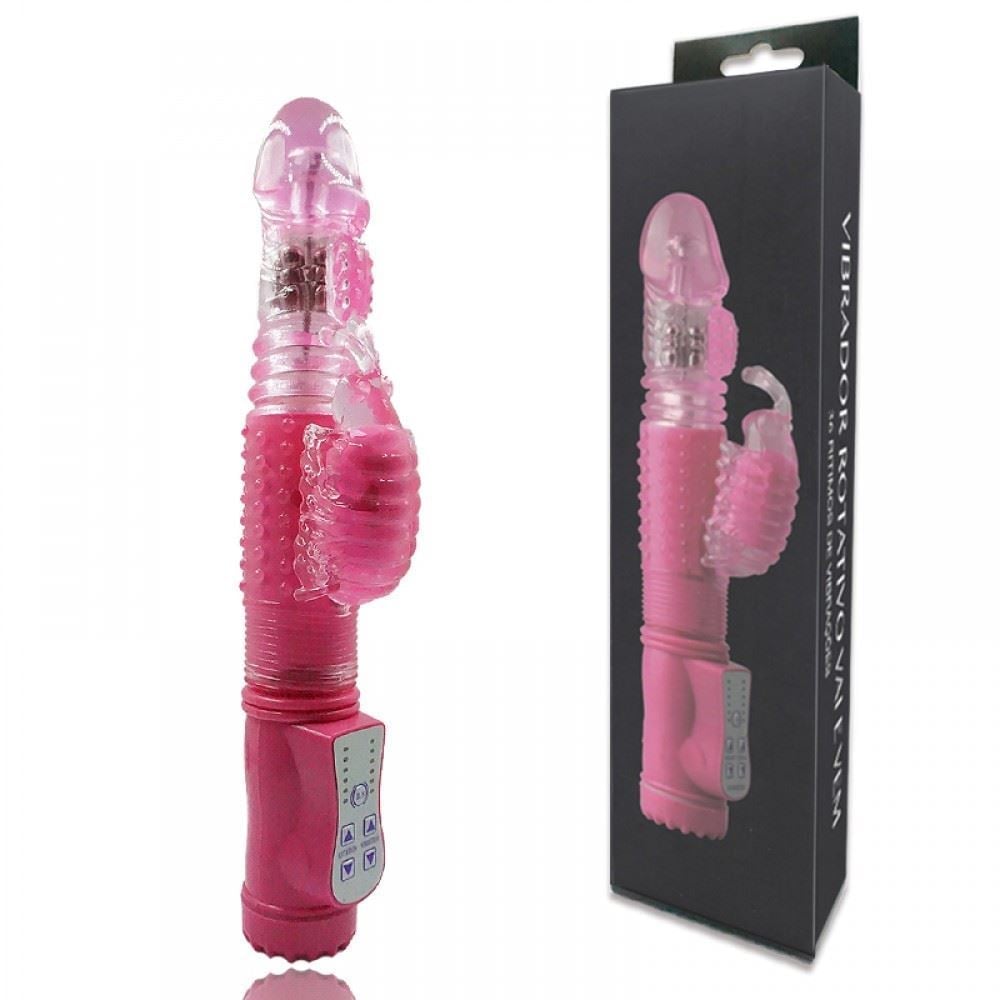 Vibrador Rotativo Sobe Desce Butterfly 25 X 3,5 Cm - Imagem 3