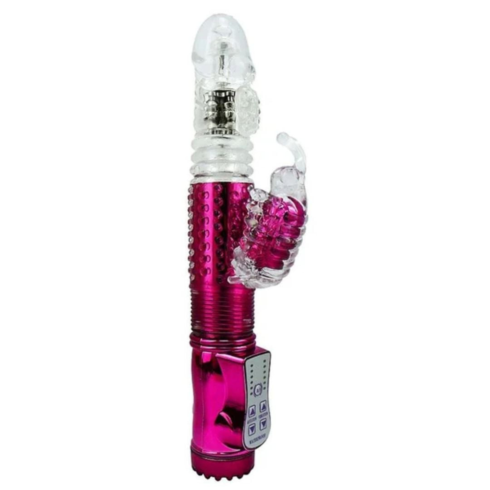 Vibrador Rotativo Vai E Vem Recarregavel 8 Tipos De Vibraçao - Imagem 2