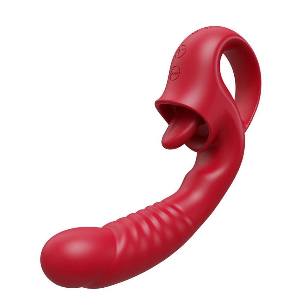 Vibrador Sexy Tongue Com Língua Estimuladora E 10 Vibrações Vibe Toys - Imagem 2