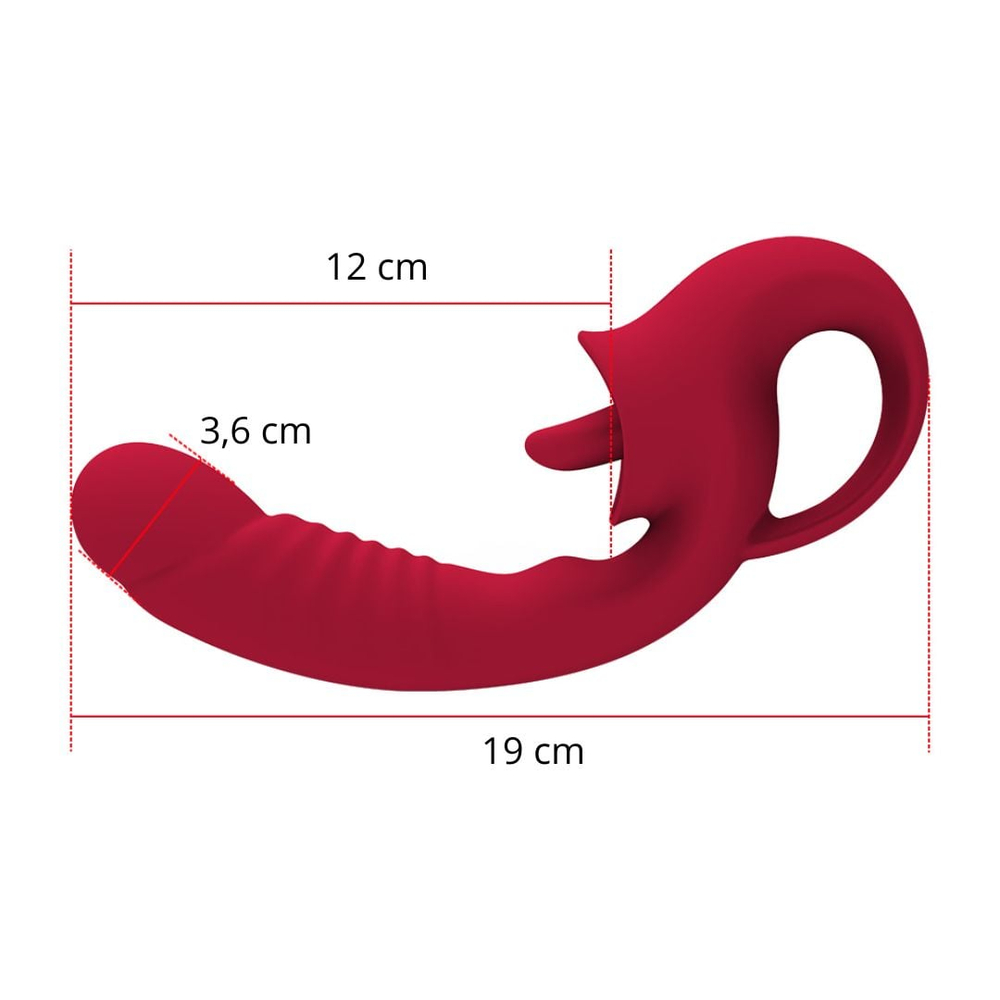 Vibrador Sexy Tongue Com Língua Estimuladora E 10 Vibrações Vibe Toys - Imagem 7