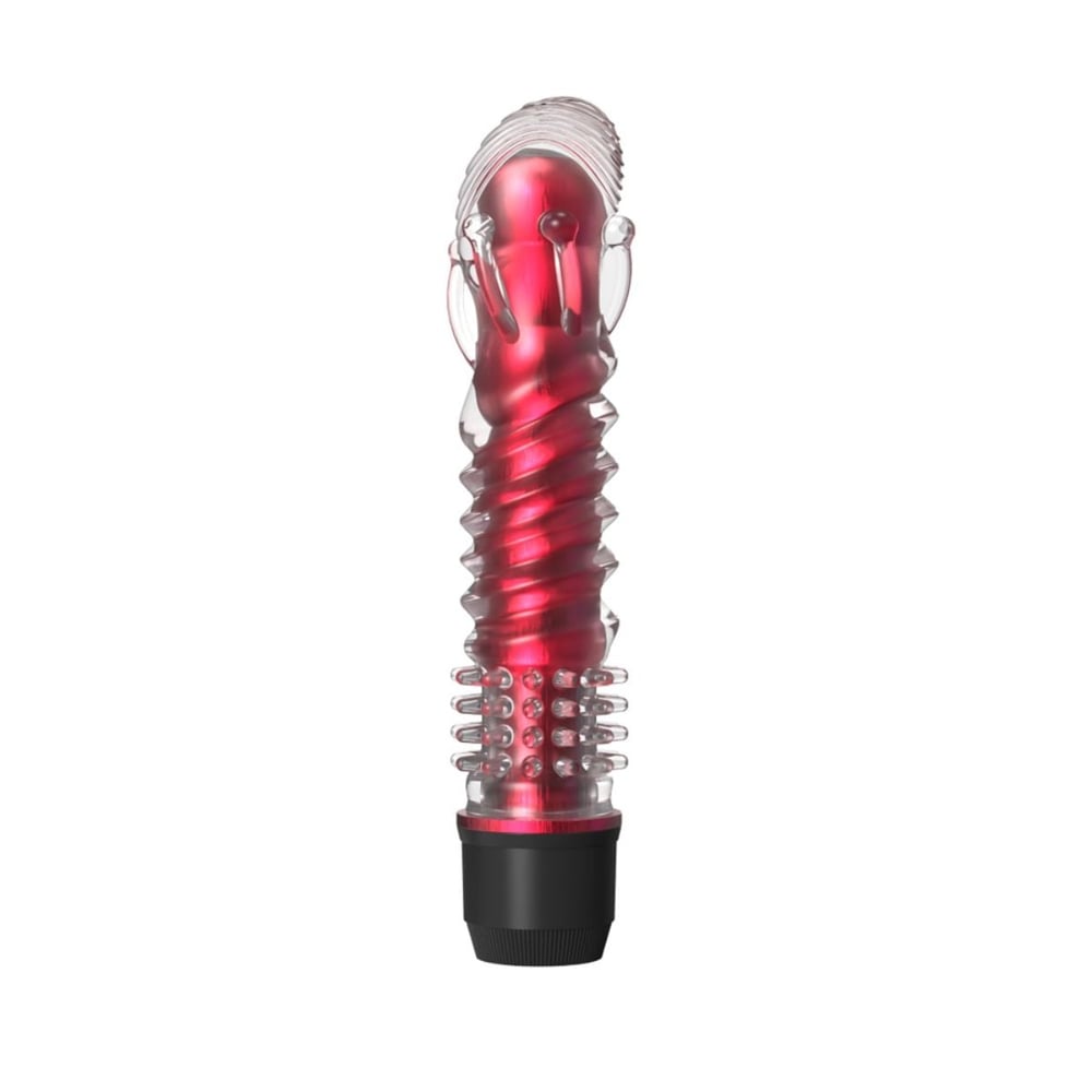 Vibrador Translúcido Com Relevos Estimuladores Vibe Toys - Imagem 3