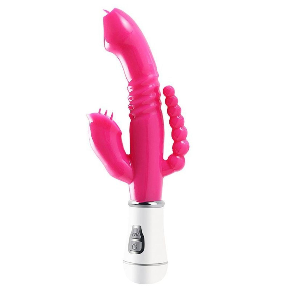 Vibrador Tripla Estimulação Com Língua 12 Vibrações Vibe Toys - Imagem 3