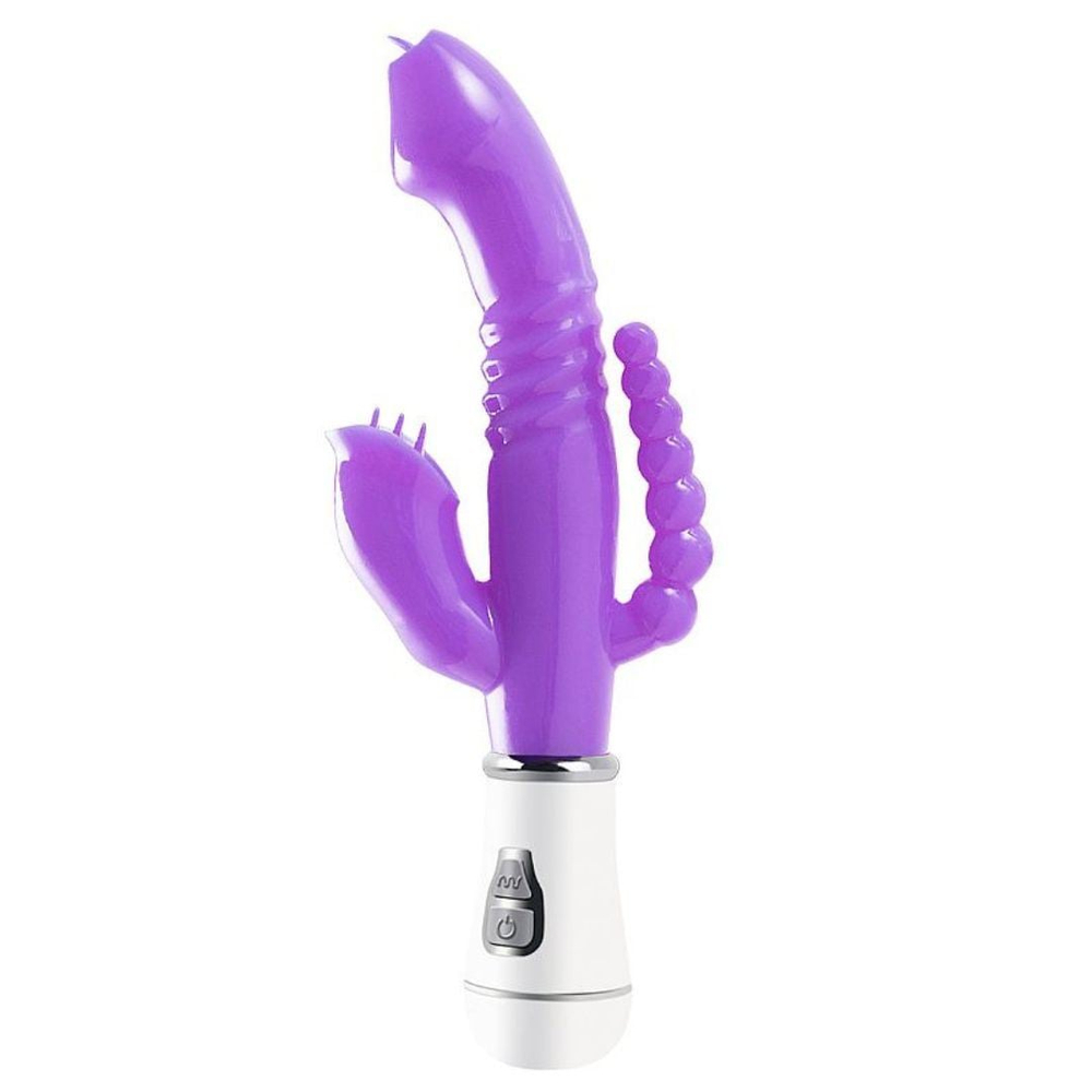 Vibrador Tripla Estimulação Com Língua 12 Vibrações Vibe Toys - Imagem 4