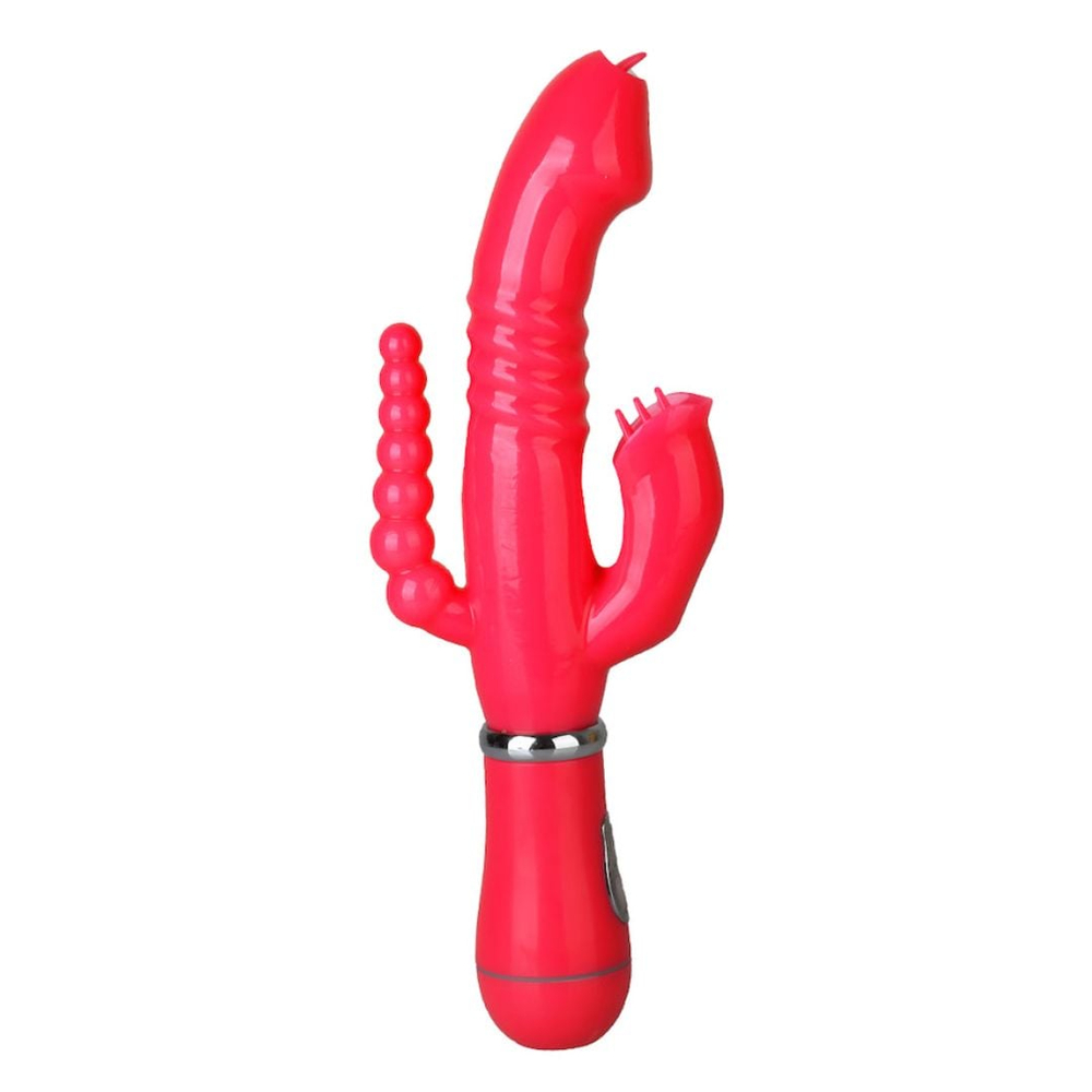 Vibrador Tripla Estimulação Recarregável Com Língua 12 Vibrações Vibe Toys - Imagem 6