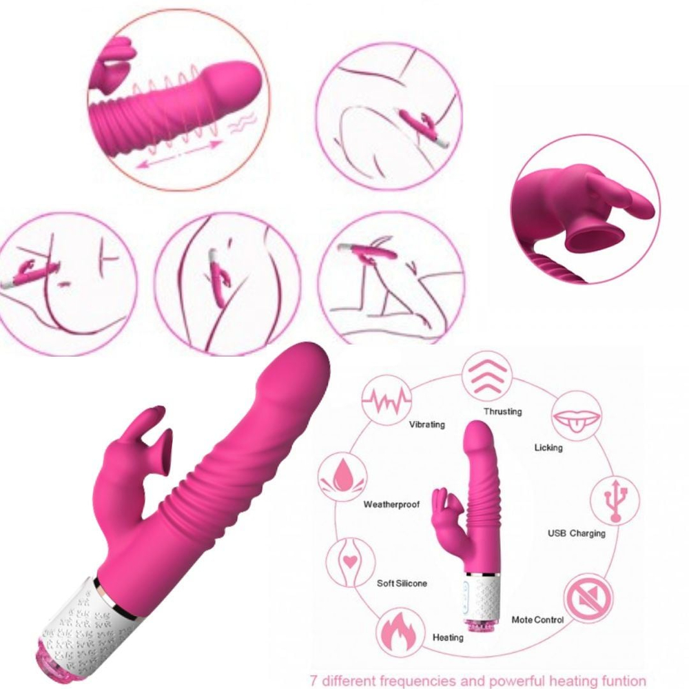 Vibrador Vai E Vem Com Função Aquecimento E Pulsação Nozzle 7 Vibrações Vibe Toys - Imagem 5