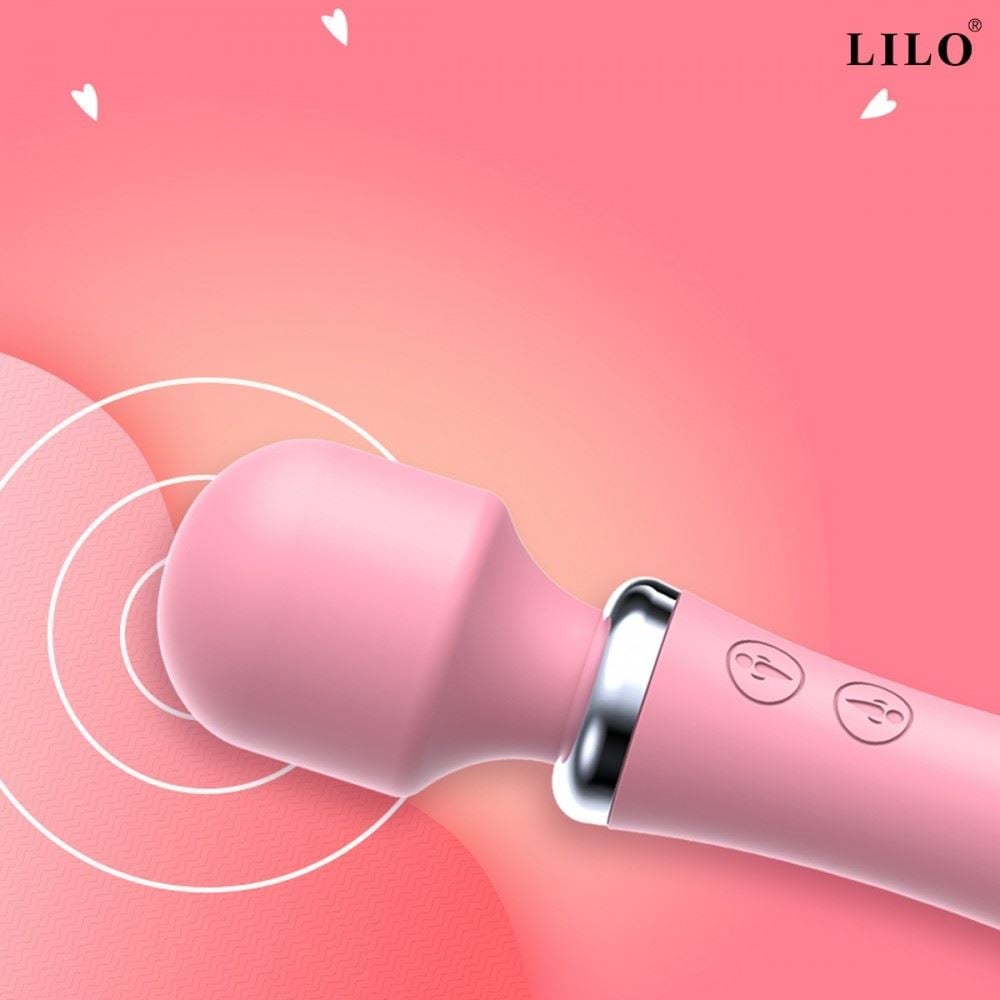 Vibrador Varinha Mágica Dupla 10 Modos De Vibrações Lilo - Imagem 5