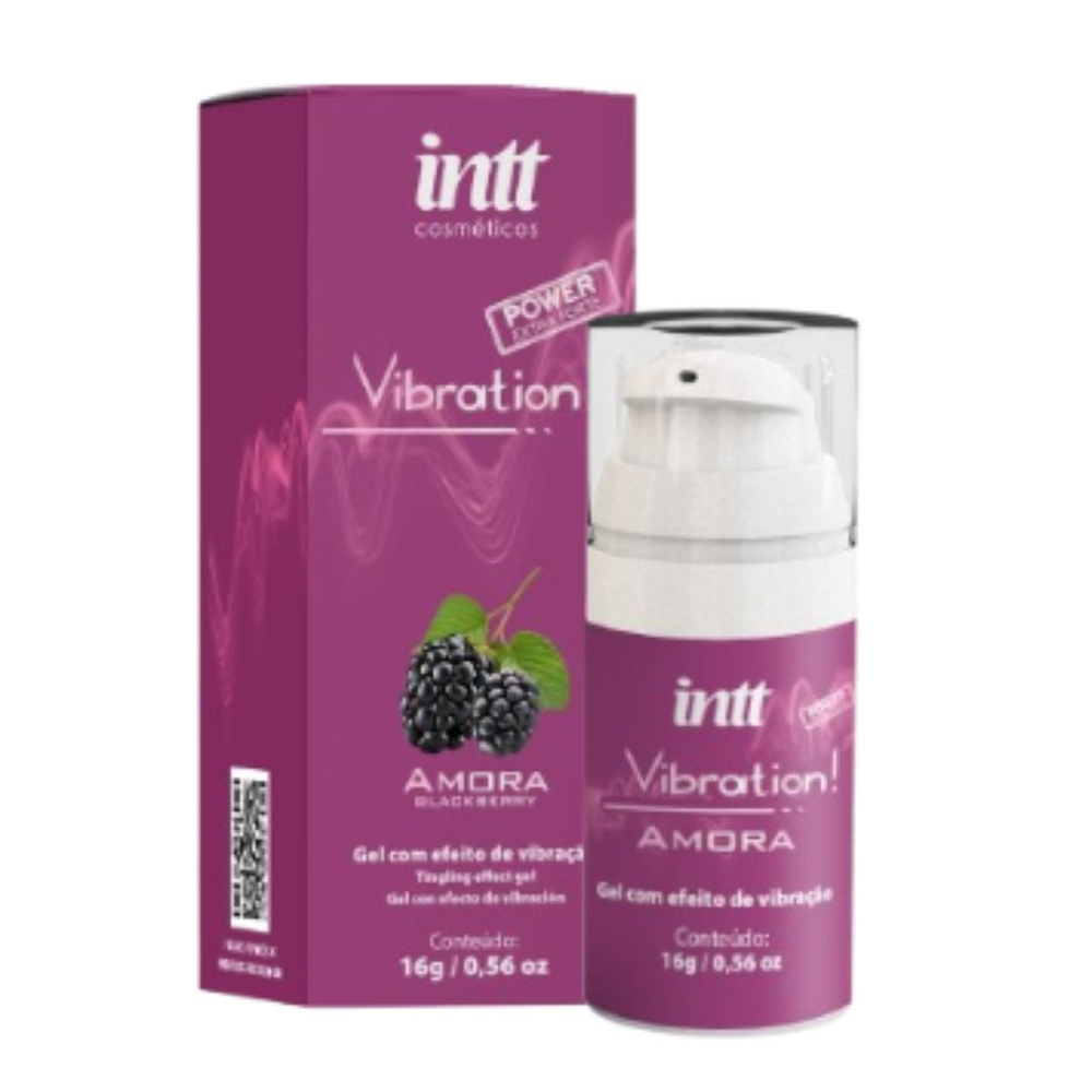 Vibration Amora Gel Para Massagem Efeito Vibração Extra Forte 16G Intt - Imagem 2